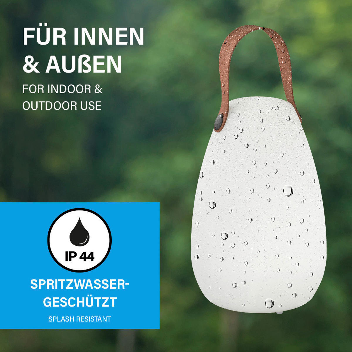 LED-Außenleuchte 850274 Ruby weiß H/D: ca. 30x18 cm Ruby - weiß (18,00/30,00cm) - easy! by FHL