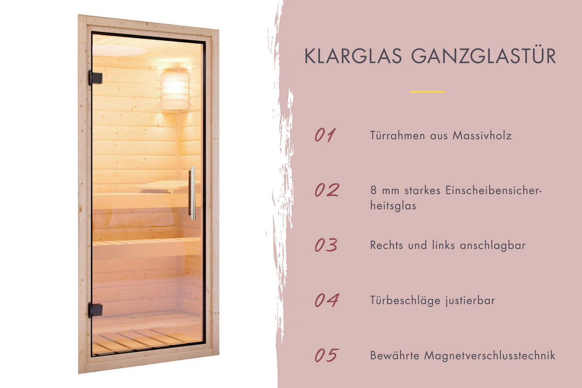 Karibu Sauna Maxi B/H/T: ca. 196x200x196 cm Maxi - (196,00/200,00/196,00cm) - Karibu
