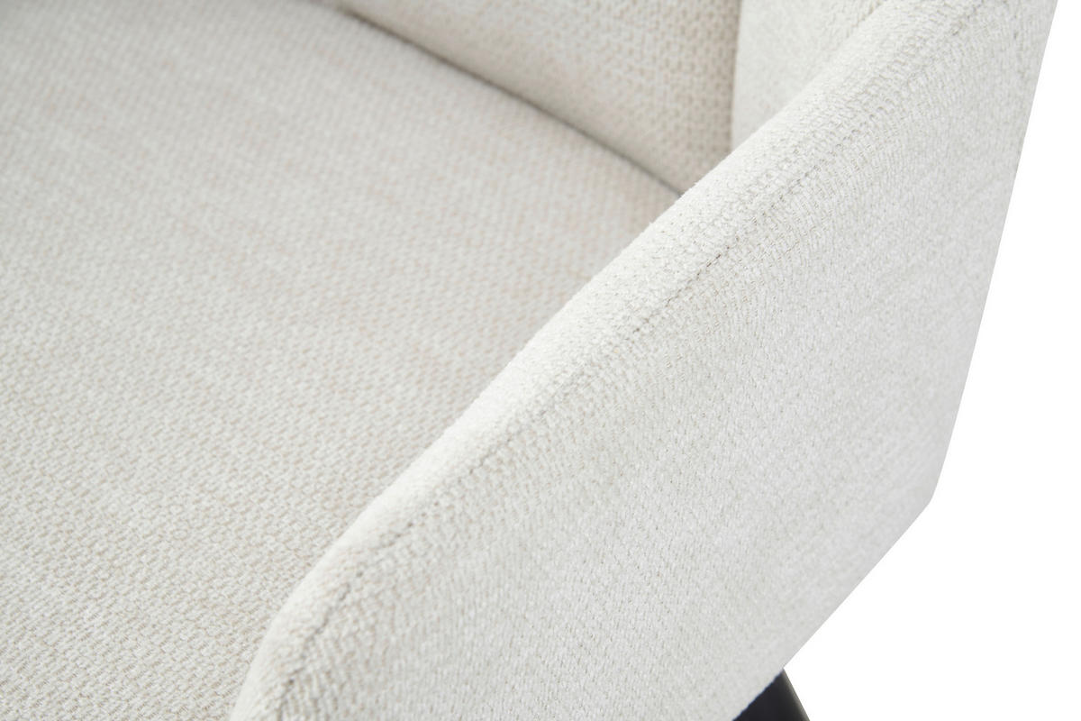 Stuhl BELLA, 2er Set creme schwarz B/H/T: ca. 55x82x62 cm BELLA, 2er Set - creme/schwarz (55,00/82,00/62,00cm) - xonox.home