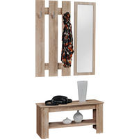 Garderobenset Lupo Eiche Sonoma Nachbildung B/H/T: ca. 90x154x33 cm Lupo - Eiche (90,00/154,00/33,00cm)