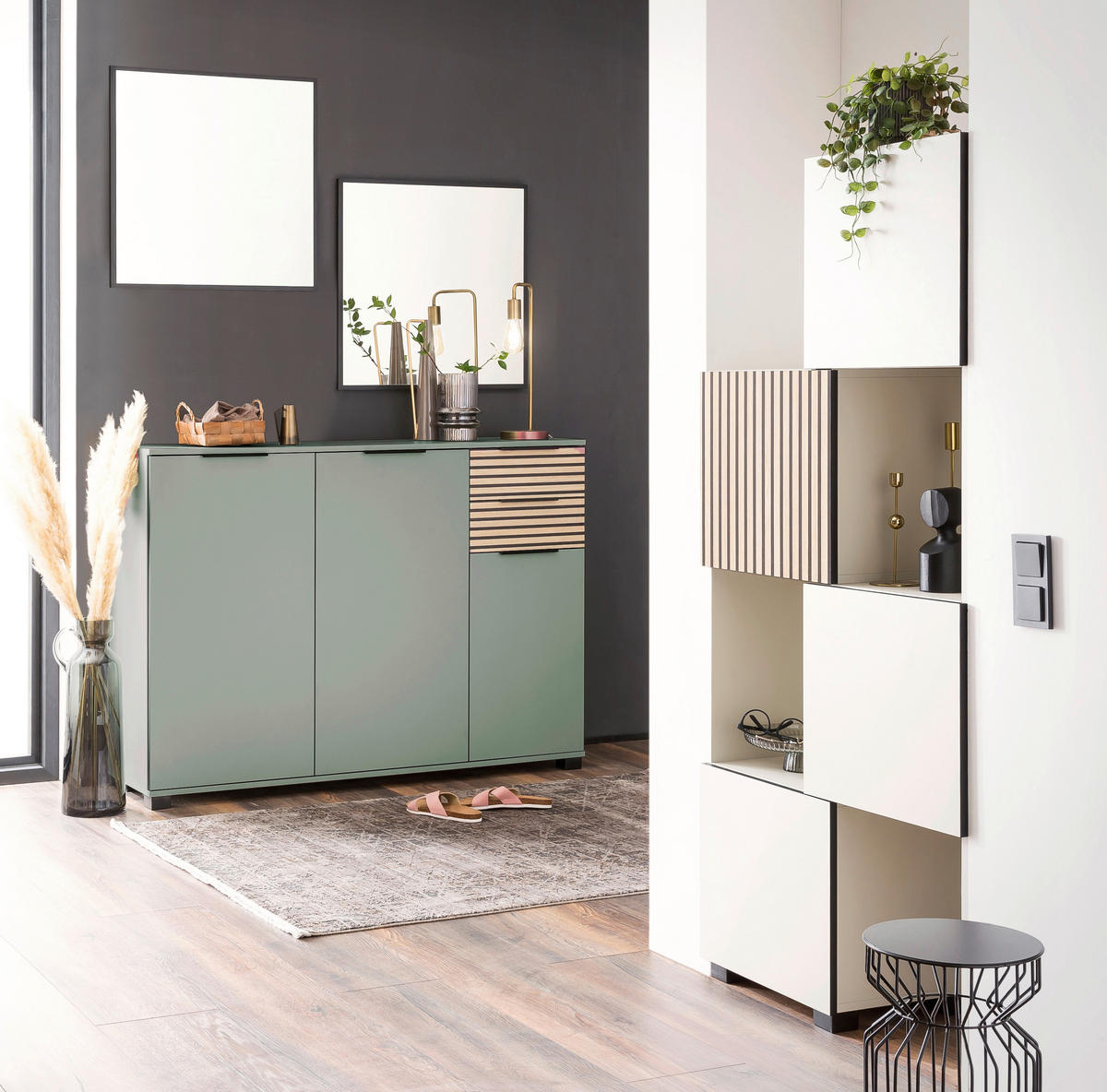 Schuhschrank Alexa Pistazie B/H/T: ca. 141,9x105,5x35 cm Alexa - Pistazie (141,90/105,50/35,00cm) - Möbelpartner