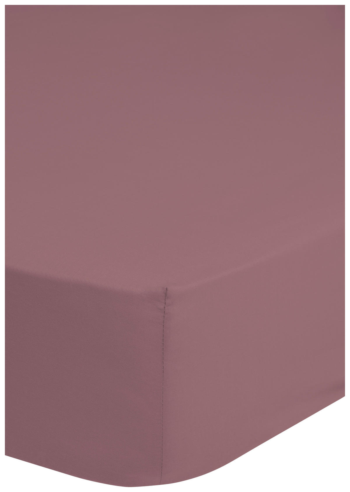 Baumwoll Spannbetttuch Satin Spannbetttuch-Satin 160x200cm - mauve (160,00/200,00cm) - HIP