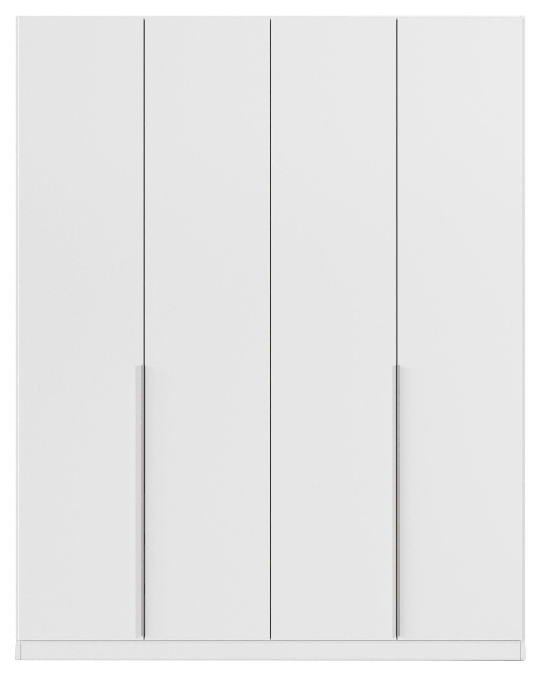 Kleiderschrank Alabama Alpinweiß B/H/T: ca. 181x229x54 cm Alabama - Alpinweiß/Alu (181,00/229,00/54,00cm)
