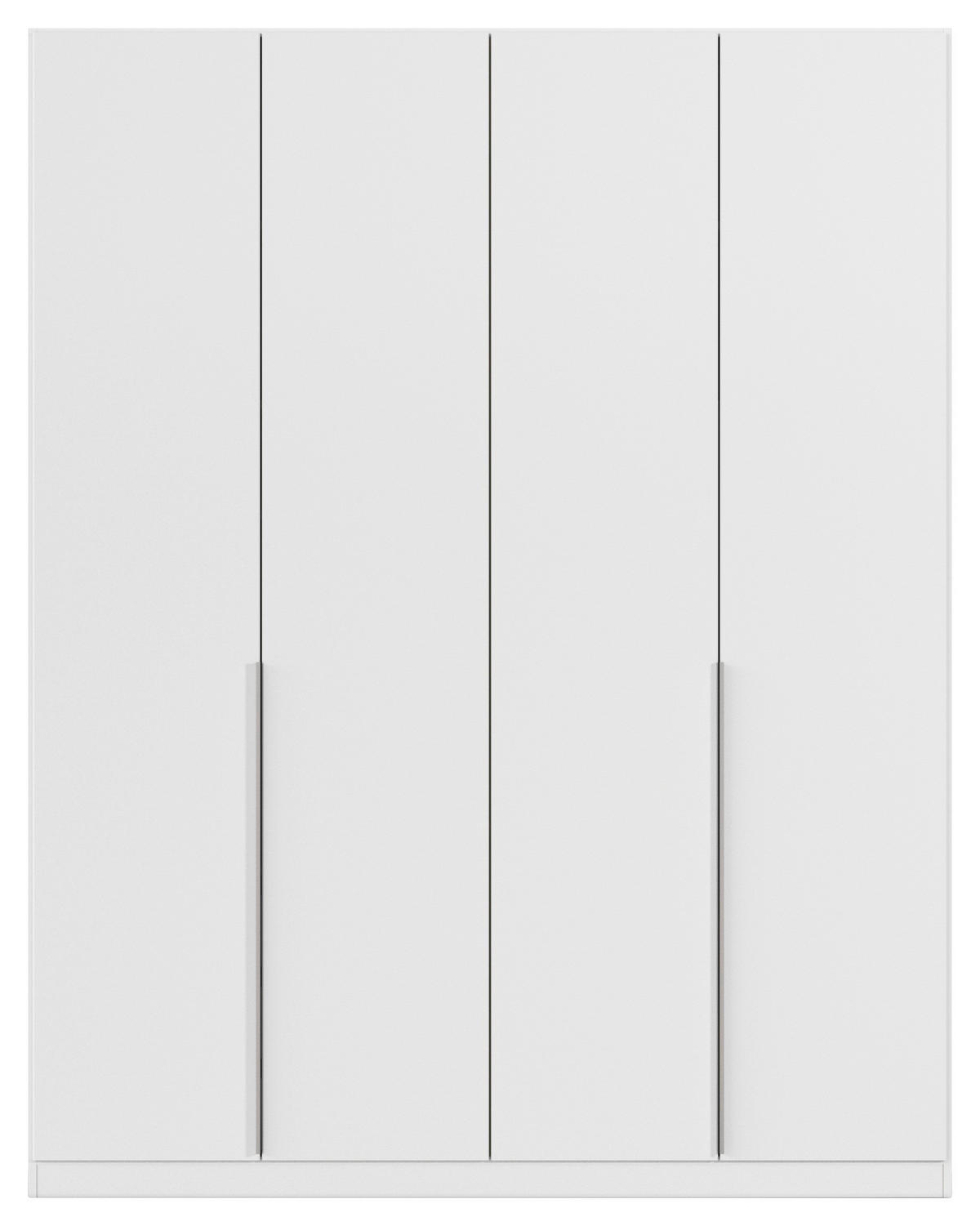 Kleiderschrank Alabama Alpinweiß B/H/T: ca. 181x229x54 cm Alabama - Alpinweiß/Alu (181,00/229,00/54,00cm)
