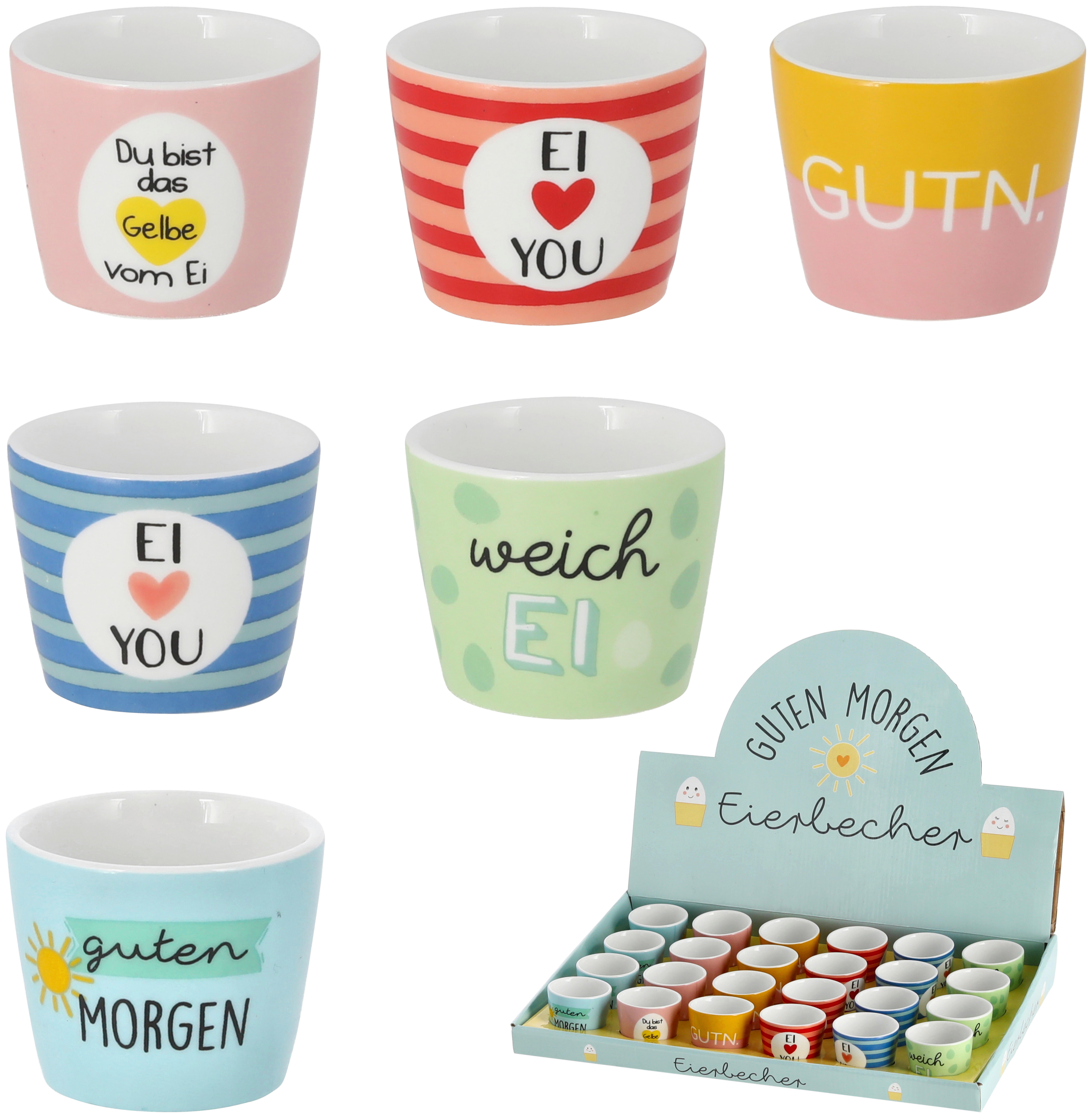 Geschenkartikel Eierbecher_Sprüche