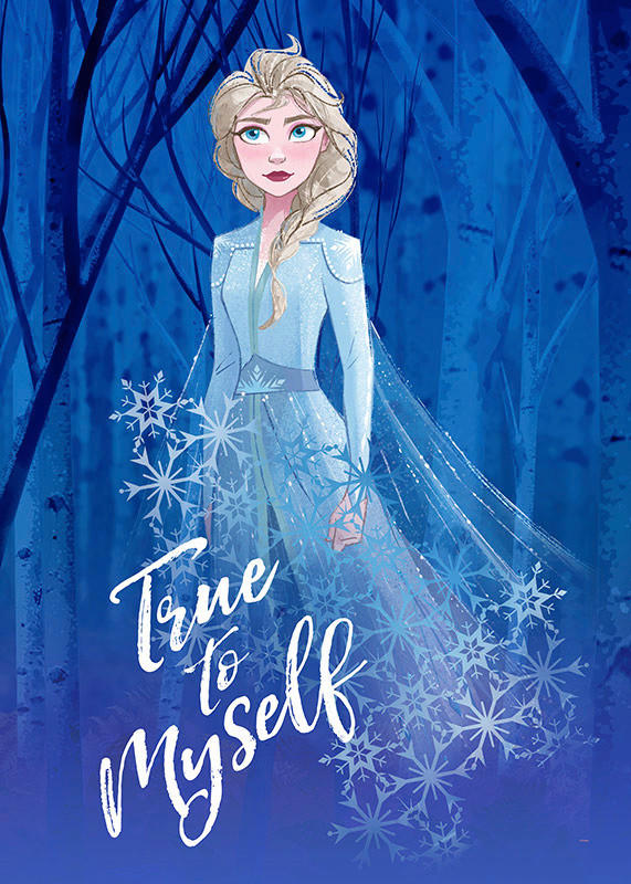 Komar Wandbild Frozen 2 Elsa true to myself Disney B/L: ca. 50x70 cm günstig online kaufen