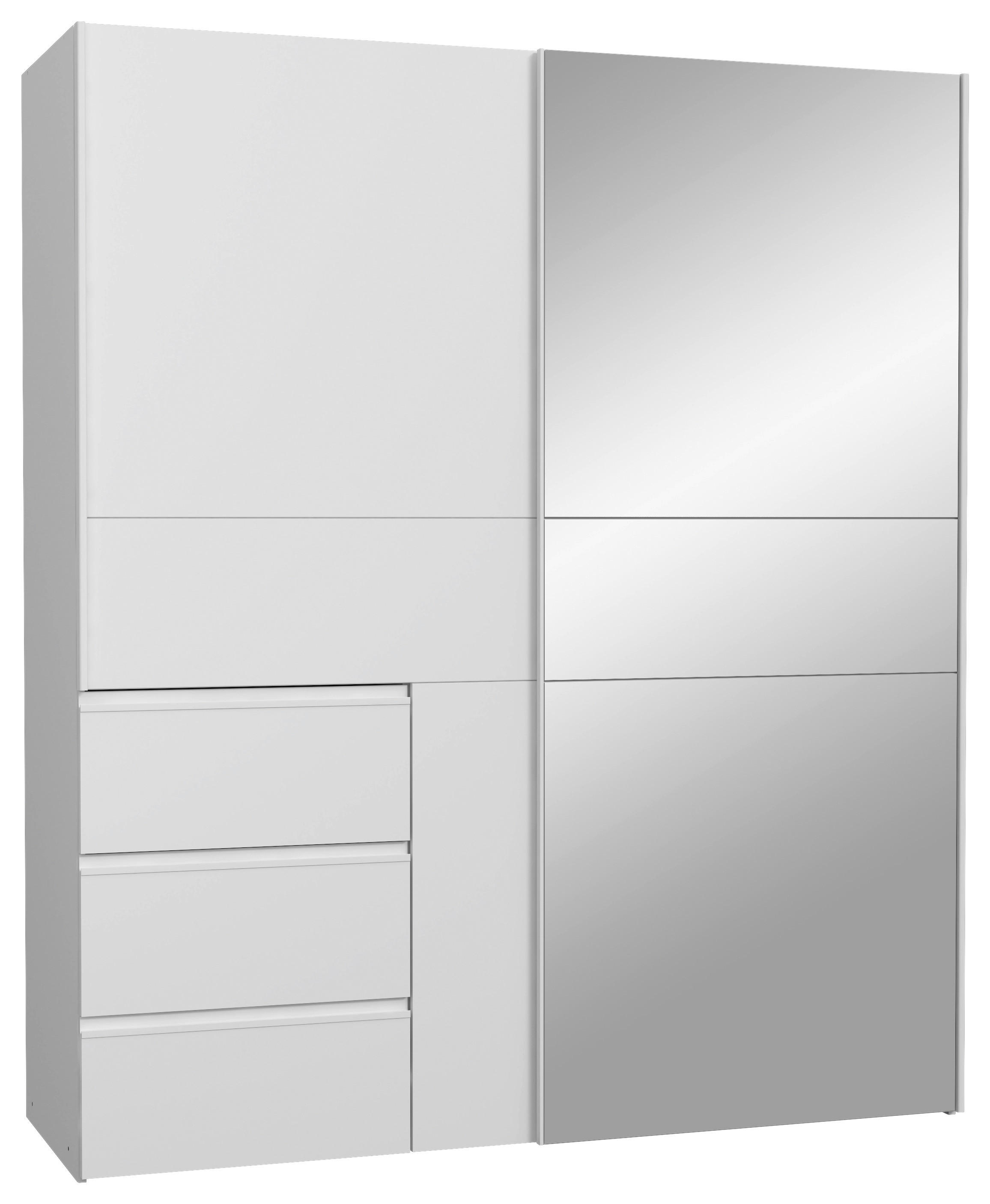 Schwebetürenschrank weiß B/H/T: ca. 170,3x200,5x61,2 cm Winn_2_Schwebetürenschrank - weiß (170,30/200,50/61,20cm)