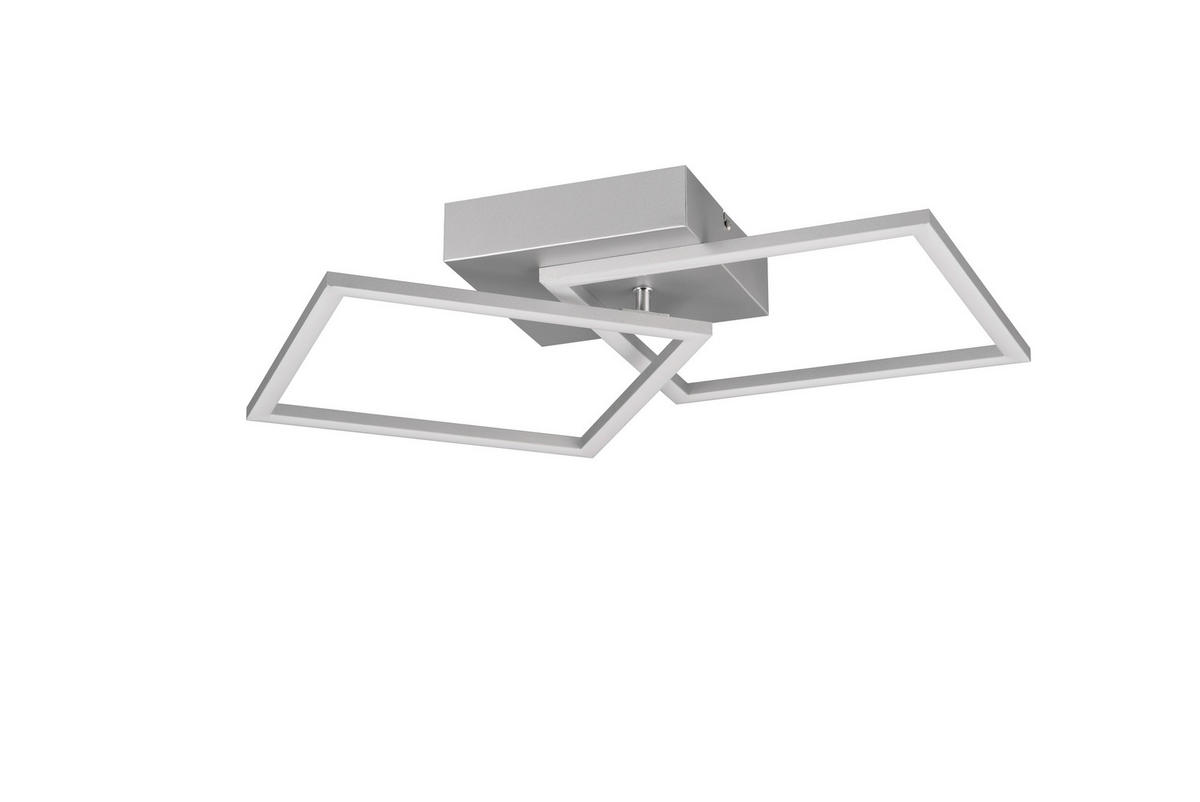 Reality LED-Deckenleuchte Trail R64492187 titanfarbig Metall B/H/T: ca. 60x7x35 cm 1 Brennstellen Trail - titanfarbig (60,00/7,00/35,00cm) - Reality