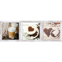 Bönninghoff Gerahmtes Bild Kaffee B/L: ca. 23x23 cm Bilderset_Cheb_3tlg. - (23,00/23,00cm) - Bönninghoff