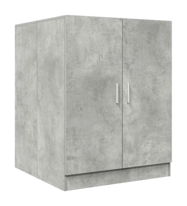 VidaXL Waschmaschinenschrank Beton B/H/T: ca. 70,5x91,5x71,5 cm Waschmaschinenschrank - Beton (70,50/91,50/71,50cm) - VidaXL