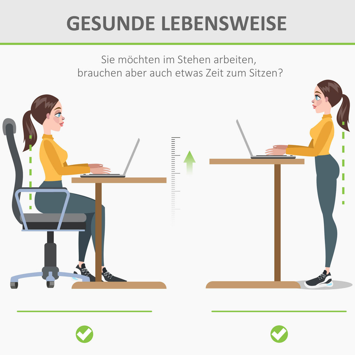 Schreibtisch 920-071V90WT natur Holz Nachbildung weiß B/H/T: ca. 140x116x70 cm 920-071V90WT - weiß/natur (140,00/116,00/70,00cm) - Vinsetto