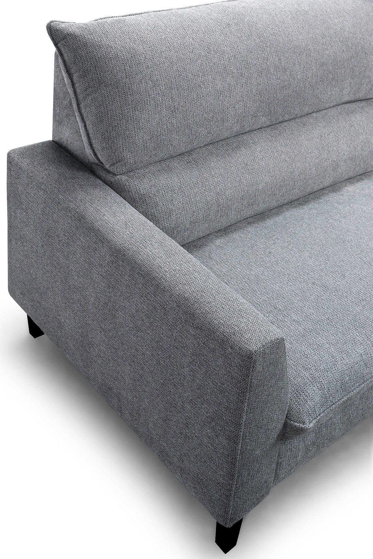 Polsterecke Medea grau Polyester B/H/T: ca. 291x102x186 cm Medea - schwarz/grau (291,00/102,00/186,00cm)