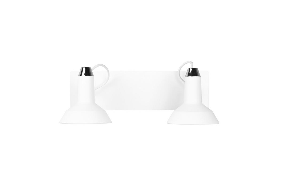 TRIO Strahler Roxie weiß Chrom Metall B/H/L/D: ca. 13,7x22,8x40x13 cm E14 2 Brennstellen Roxie - weiß/Chrom (40,00/13,70/22,80cm) - Trio