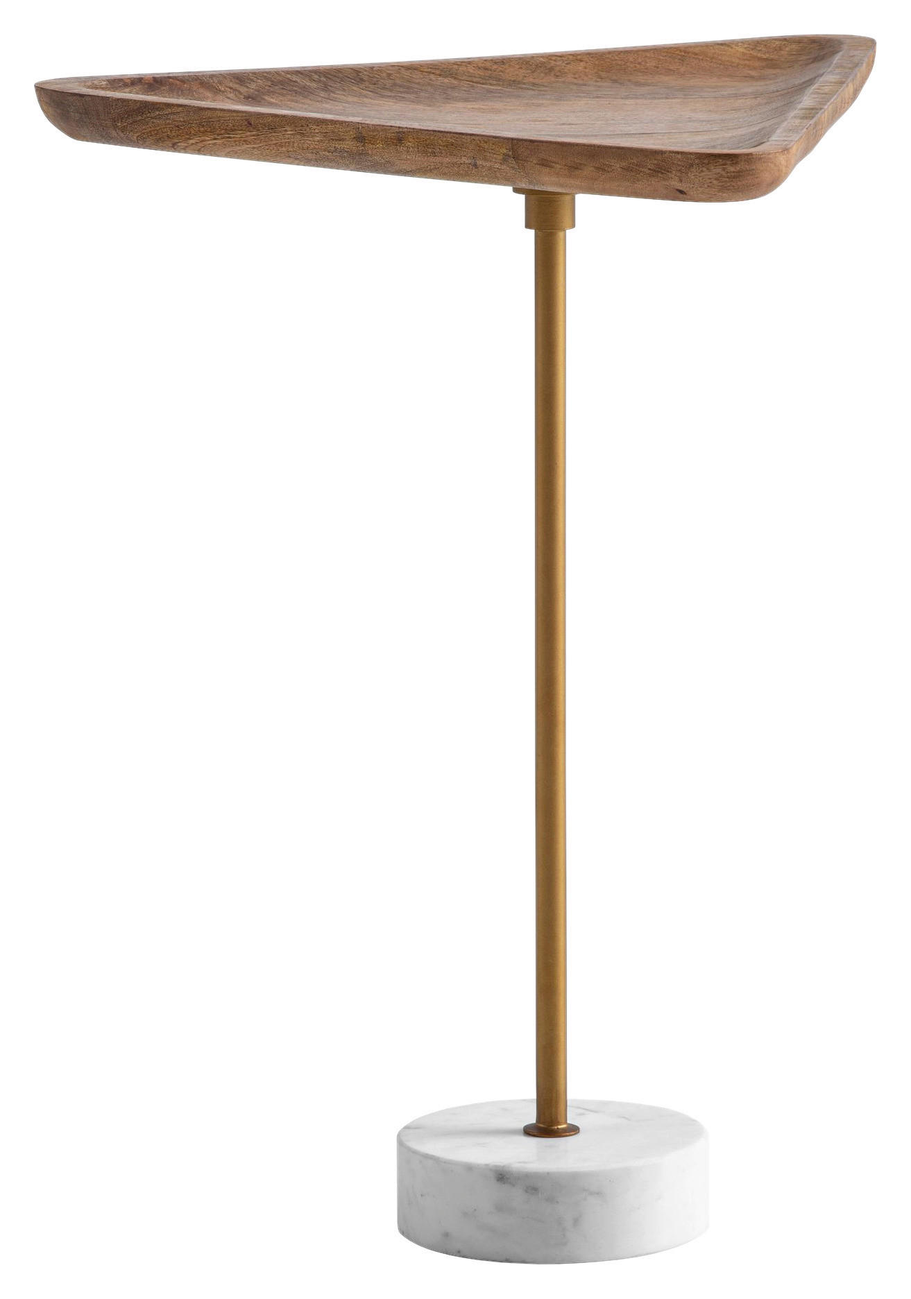Beistelltisch Mango Marmor B/H/T: ca. 45x55x40 cm Beistelltisch - (45,00/55,00/40,00cm) - Wohnling