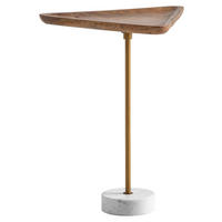 Beistelltisch Mango Marmor B/H/T: ca. 45x55x40 cm Beistelltisch - (45,00/55,00/40,00cm) - Wohnling