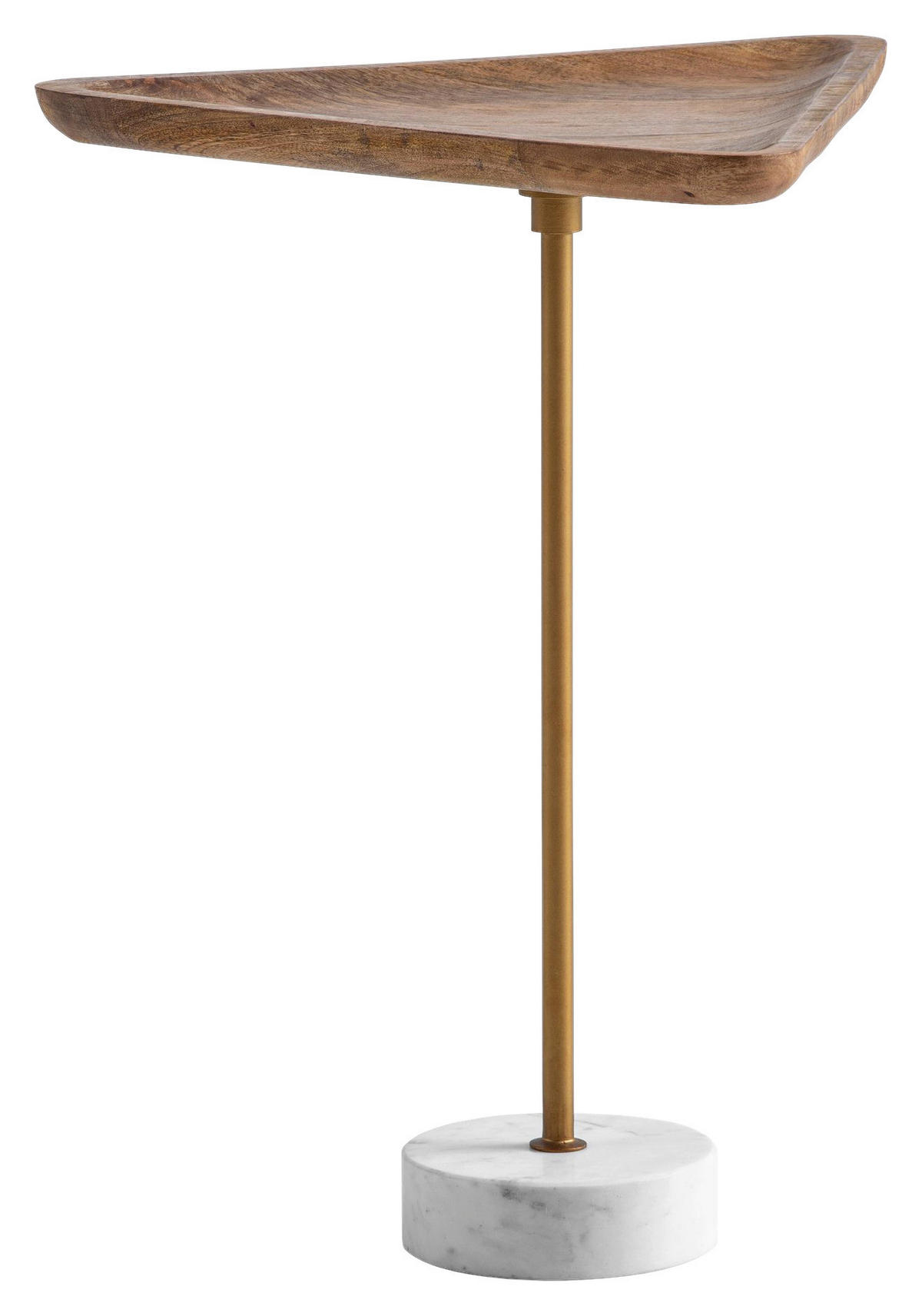 Beistelltisch Mango Marmor B/H/T: ca. 45x55x40 cm Beistelltisch - (45,00/55,00/40,00cm) - Wohnling