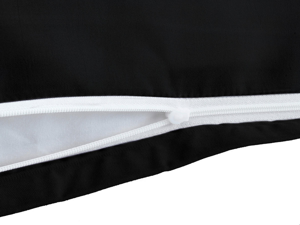 Kissenhülle Microfaser Kissenbezug_2erPack Microf.80x80 - schwarz (80,00/80,00cm)