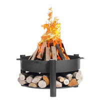 CookKing Feuerschale Montana 60 schwarz Stahl B/H/T: ca. 68x45x68 cm Montana 60 - schwarz (68,00/45,00/68,00cm) - CookKing