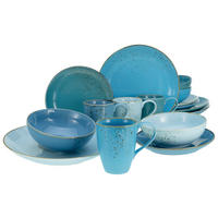 CreaTable Kombiservice Nature Collection Aqua blau Keramik 16 tlg. Nature Collection Aqua - blau - CreaTable