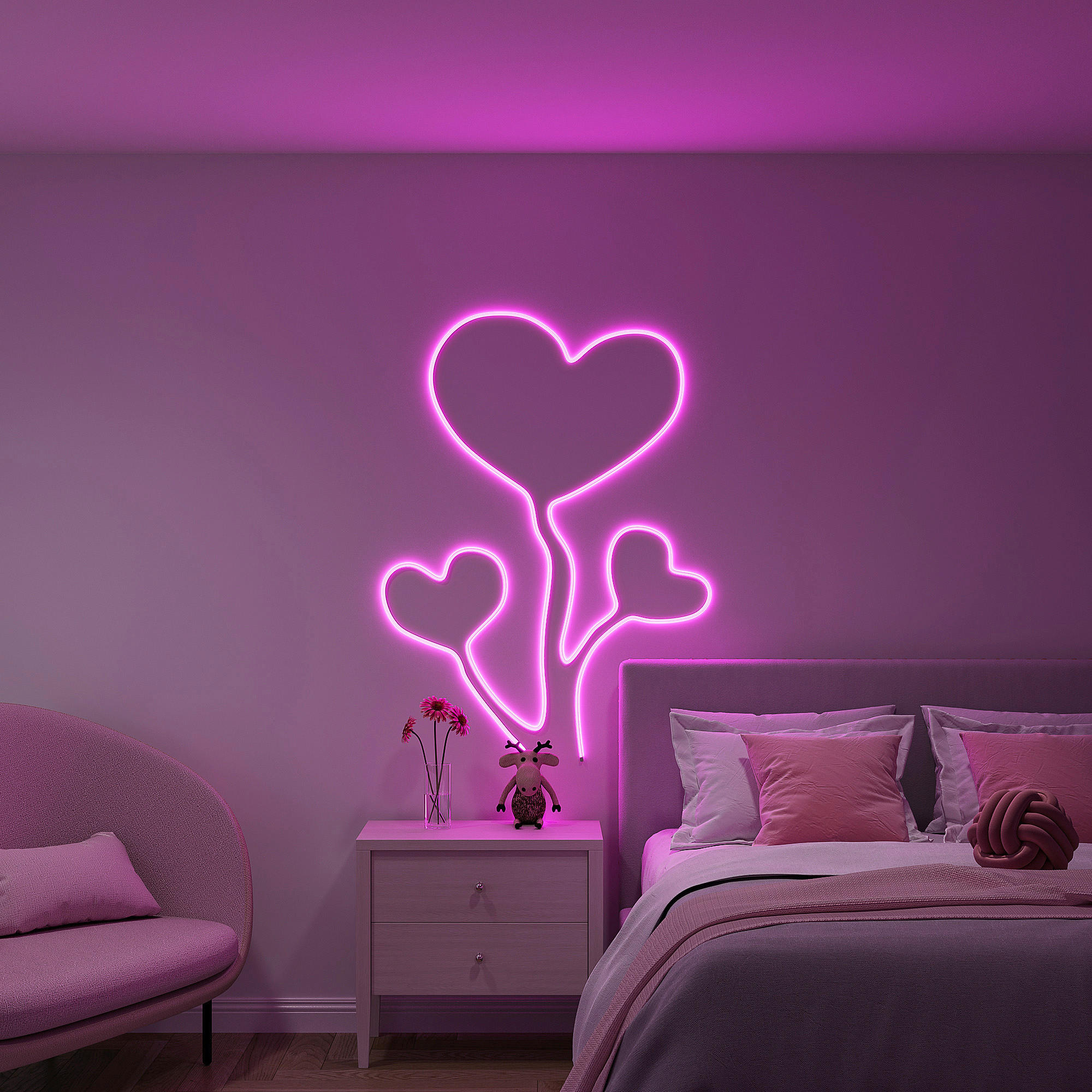 Lichtband weiß Kunststoff B/L: ca. 1x300 cm LED-Lichtband_Neon - weiß (1,00/300,00cm)