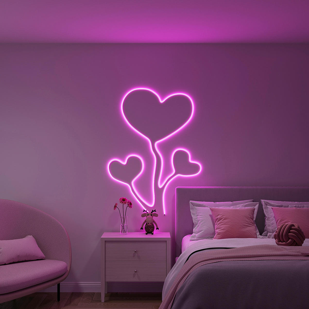 Lichtband weiß Kunststoff B/L: ca. 1x300 cm LED-Lichtband_Neon - weiß (1,00/300,00cm)