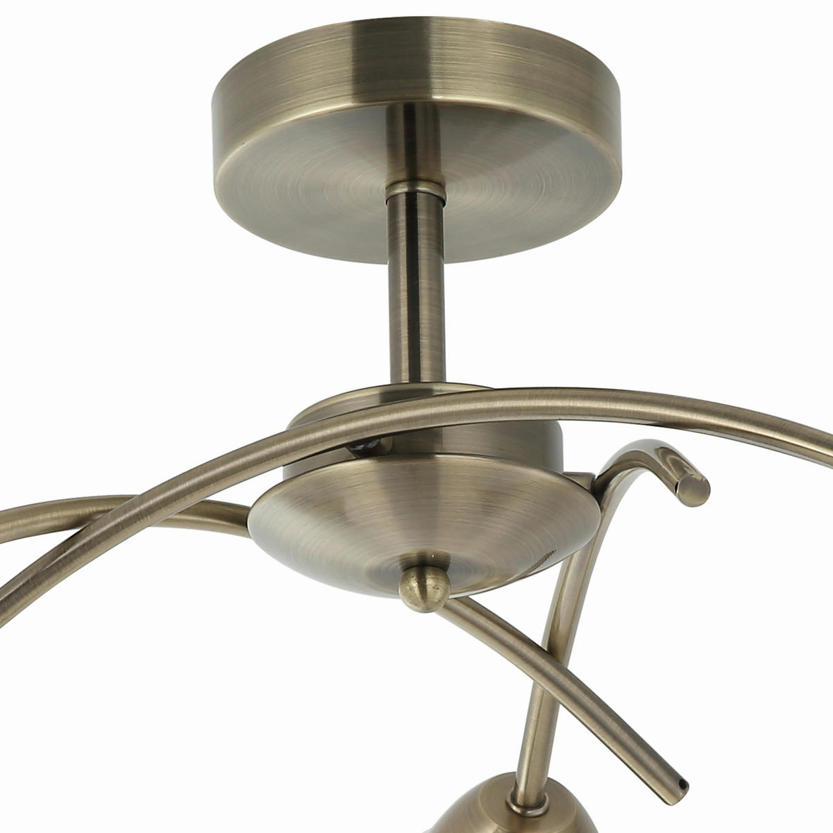 Lamkur Deckenleuchte DONNA 45467 oxidgrün Glas Metall H/L: ca. 25x51 cm E27 3 Brennstellen Donna - oxidgrün (51,00cm) - Lamkur