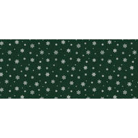 Milano Abwaschbarer Tischbelag Schneeflocken grün B: ca. 140 cm Schneeflocken - grün/silber (140,00cm) - Milano
