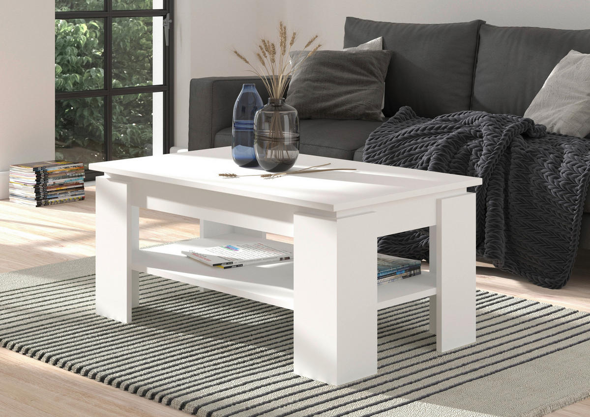 Couchtisch Titan weiß B/H/T: ca. 100x45x60 cm Titan - weiß (100,00/45,00/60,00cm) - xonox.home