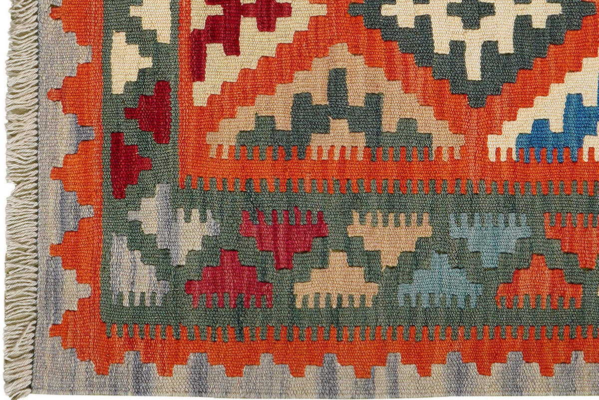 PersaTepp Teppich Kelim Gashgai grün B/H/L: ca. 82x1x122 cm Kelim Gashgai - rot/grün (122,00/82,00/1,00cm) - PersaTepp