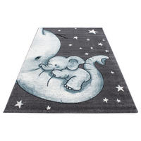 Ayyildiz Teppich KIDS blau B/L: ca. 80x150 cm KIDS - blau (80,00/150,00cm) - Ayyildiz