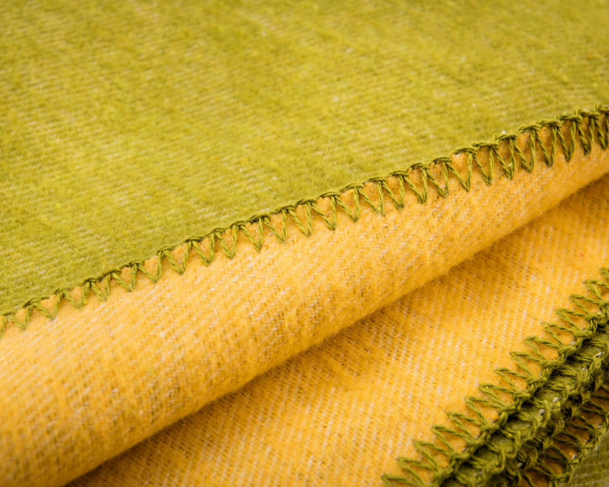 Wohndecke Rainbow grün Baumwolle B/L: ca. 190x140 cm Rainbow - gelb/grün (190,00/140,00cm) - BENETTON