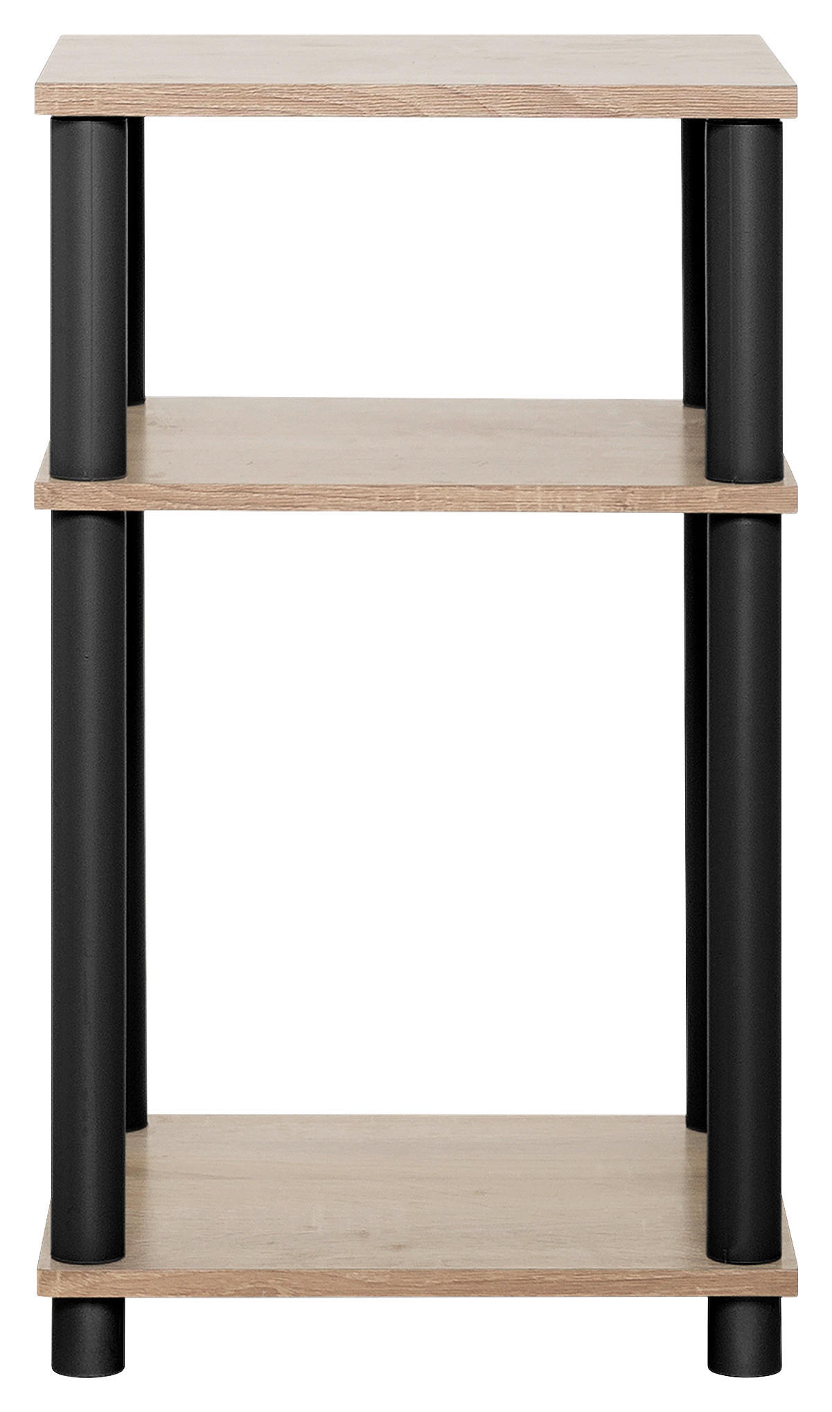 Beistelltisch Tubi Eiche Sonoma Nachbildung schwarz B/H/T: ca. 34x58x29 cm Tubi - Eiche/schwarz (34,00/58,00/29,00cm)