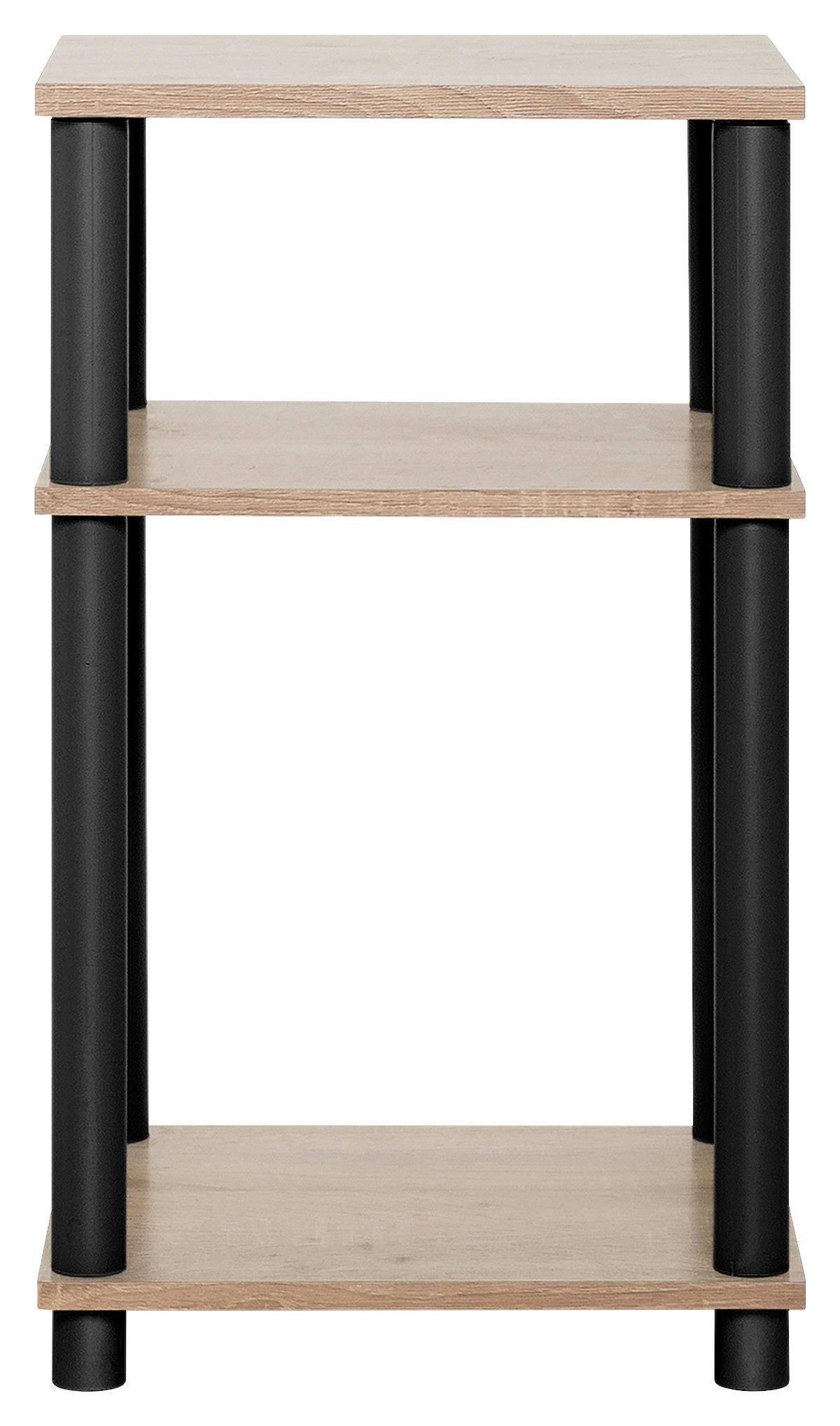 Beistelltisch Tubi Eiche Sonoma Nachbildung schwarz B/H/T: ca. 34x58x29 cm Tubi - Eiche/schwarz (34,00/58,00/29,00cm)