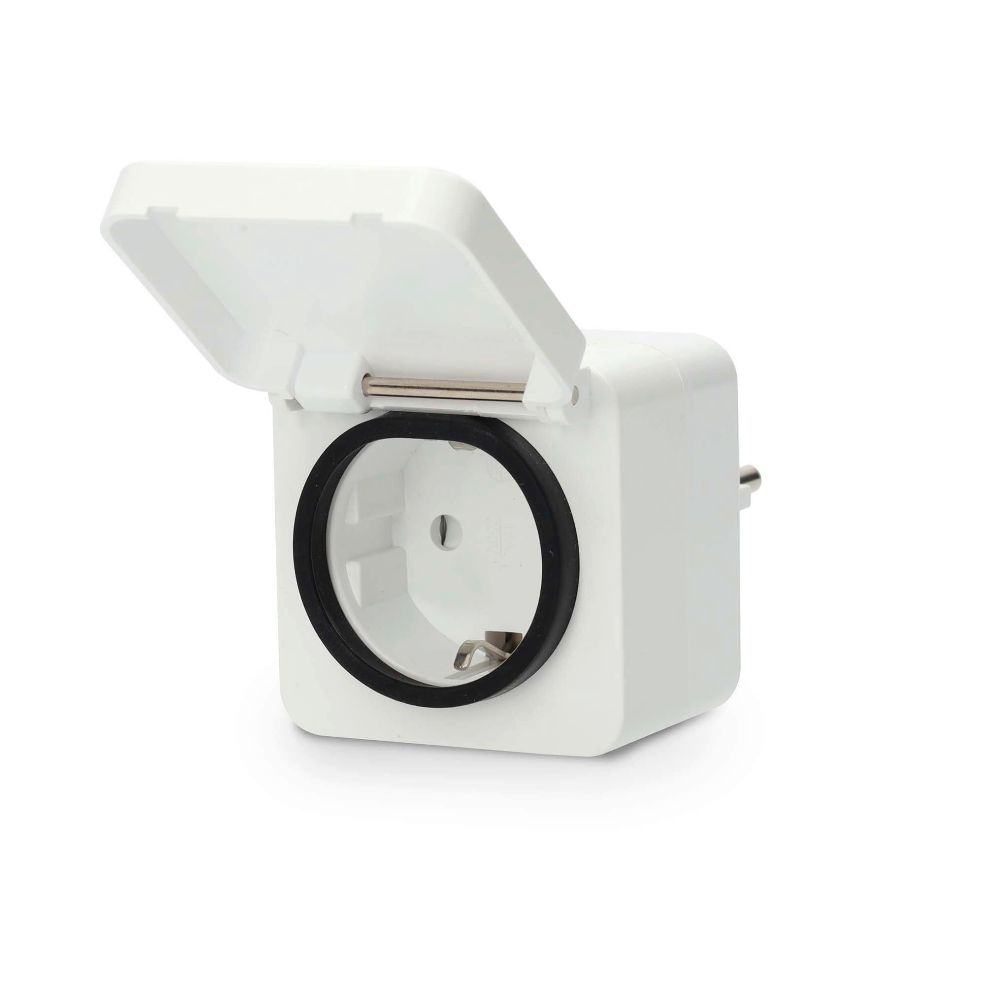 Nedis Smart-Stecker SmartLife weiß Polycarbonat B/H/L: ca. 6x9,9x6 cm SmartLife - weiß/grau (6,00/6,00/9,90cm) - Nedis