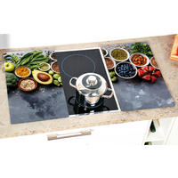 Kesper Herdabdeckplatte Healthy Kitchen bunt Glas B/L: ca. 30x52 cm Healthy Kitchen - bunt (30,00/52,00cm) - Kesper