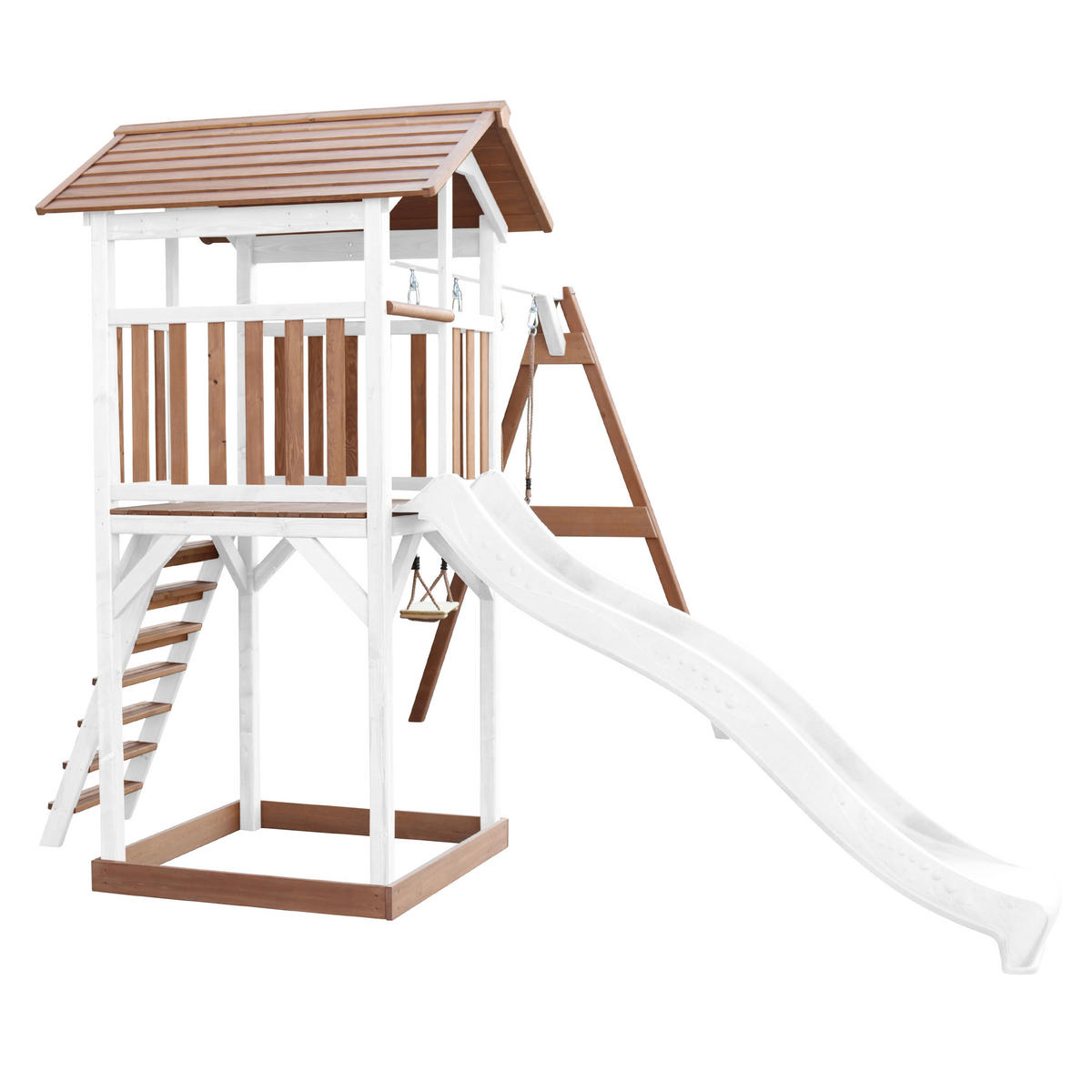 AXI Spielturm Beach Tower braun B/H/L: ca. 357x242x349 cm Beach Tower - braun/weiß (349,00/357,00/242,00cm) - AXI