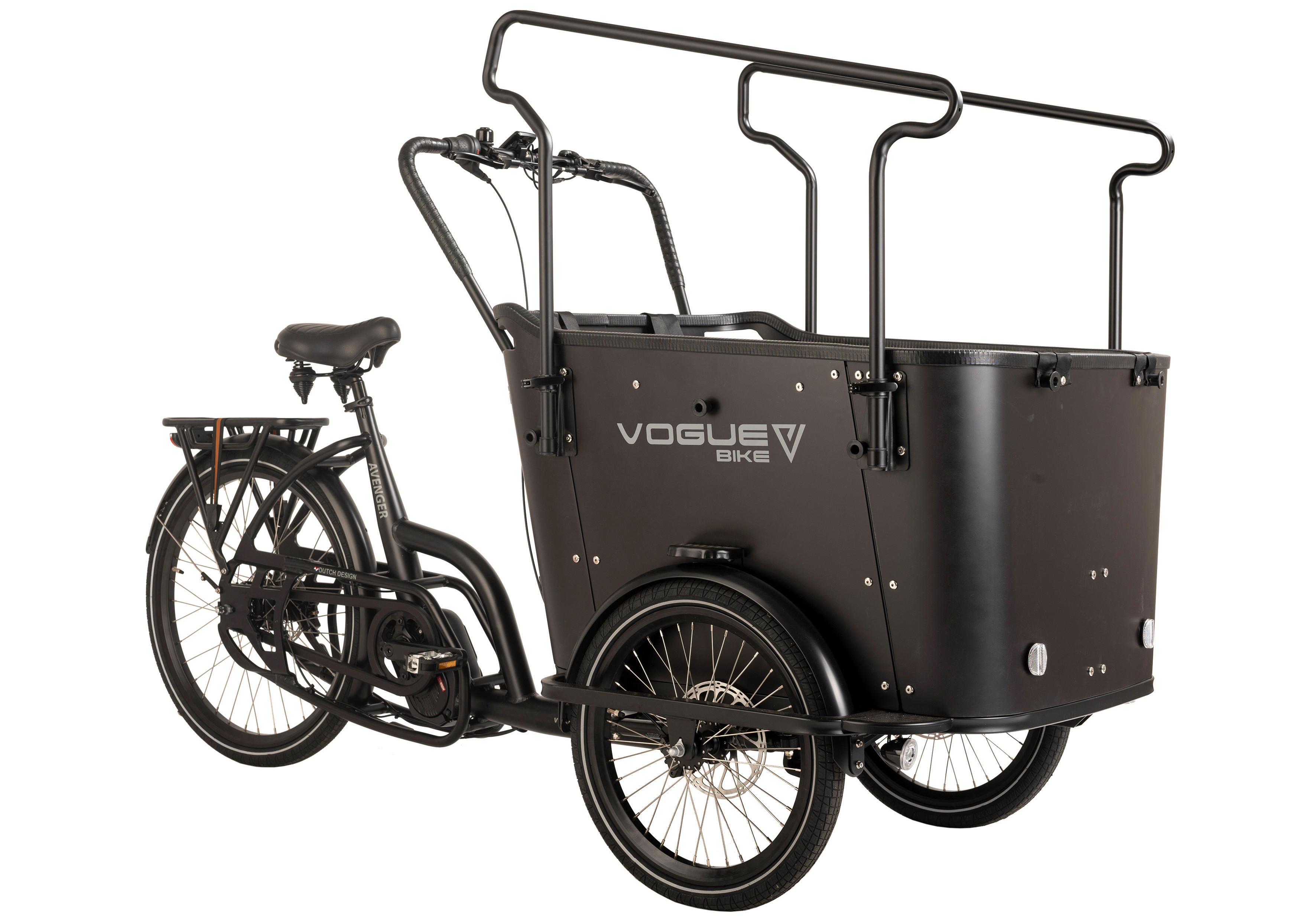 VOGUE BIKE Cargo E-Bike Avenger 20 Zoll Rahmenhöhe 50 cm 8 Gänge schwarz schwarz ca. 250 W ca. 20 Zoll