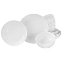 CreaTable Teller-Set Allround Weiss weiß Porzellan Allround Weiss - weiß - CreaTable