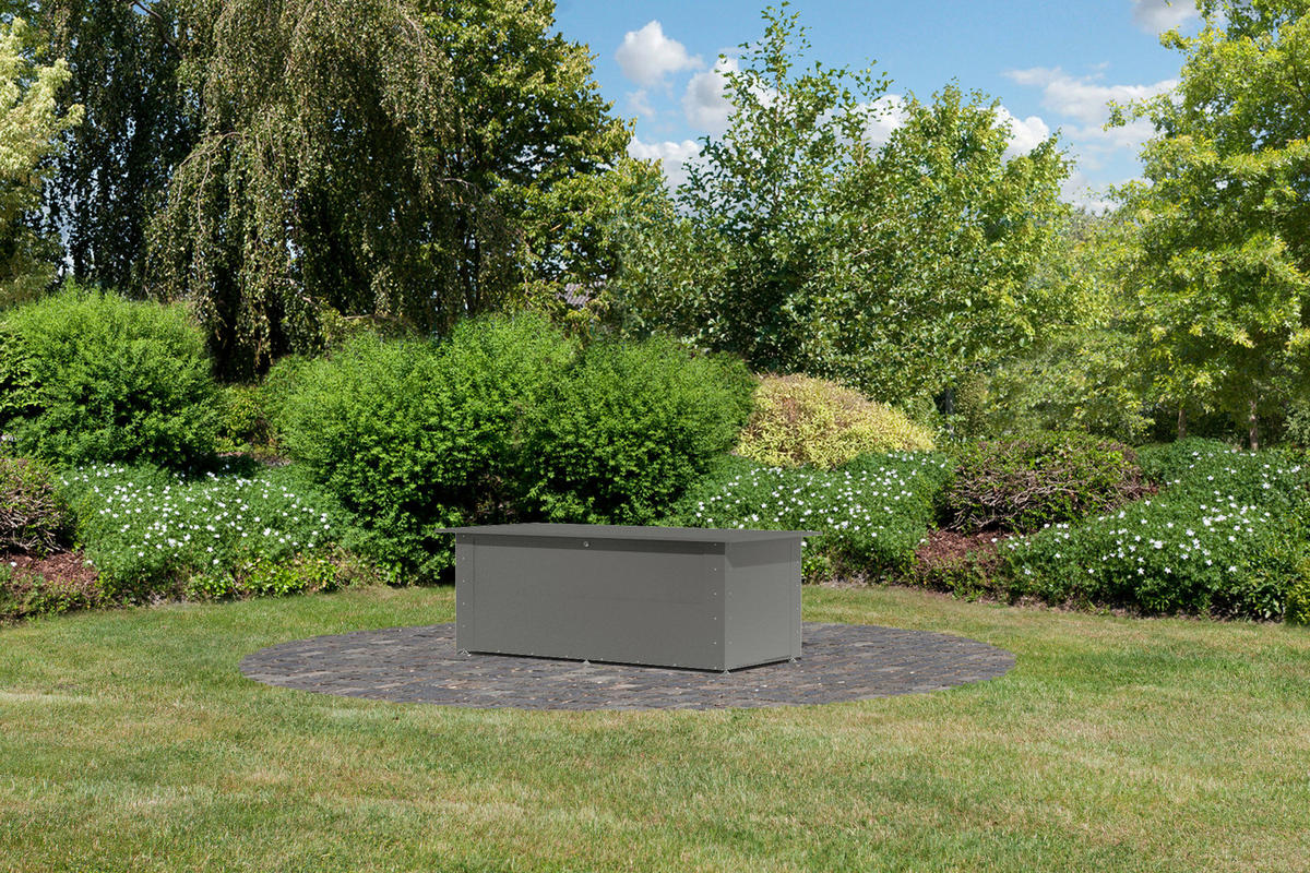 Karibu Metallbox Kailua 3 grau Metall B/H/T: ca. 181x71x79 cm Kailua 3 - grau (181,00/71,00/79,00cm) - Karibu