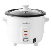 Nedis Reiskocher weiß Metall B/H/L: ca. 23,8x25,8x21 cm Reiskocher_Nedis 0,6l - weiß (21,00/23,80/25,80cm) - Nedis