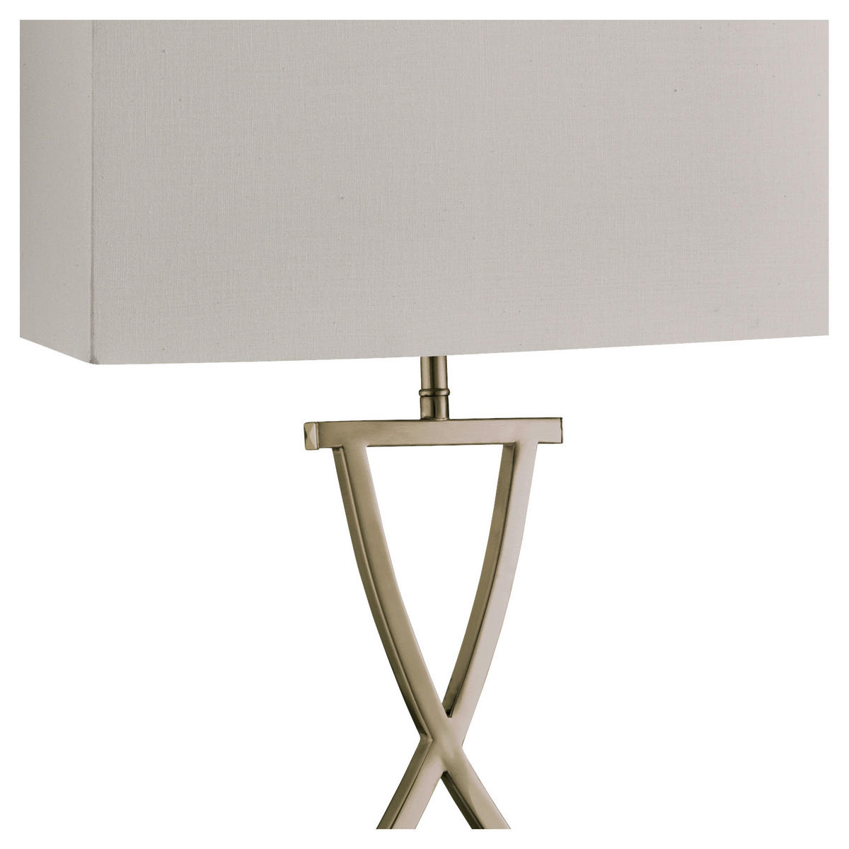 Searchlight Tischlampe messing weiß Stahl B/H/L: ca. 20x48,5x31 cm E14 1 Brennstellen Blink - messing/weiß (31,00/20,00/48,50cm) - Searchlight