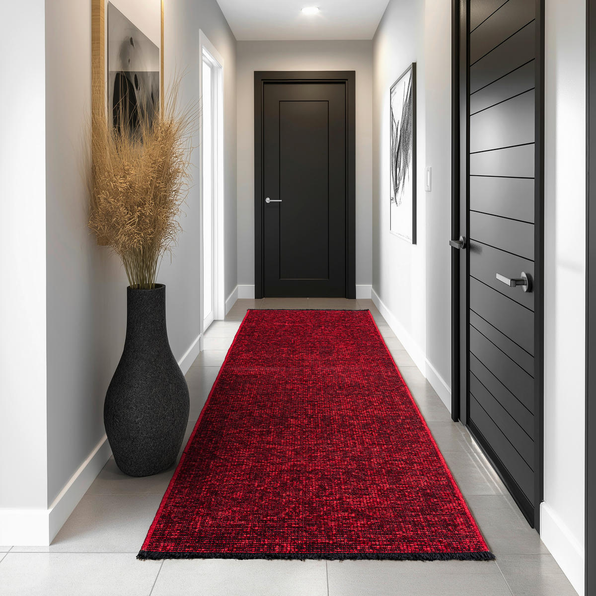 Ayyildiz Teppich SPACE rot B/L: ca. 80x250 cm SPACE - rot (80,00/250,00cm) - Ayyildiz