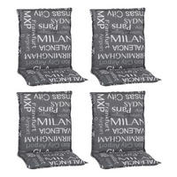Beo Saumauflage für Niederlehner Bellona grau Polyester-Mischgewebe B/H/L: ca. 50x6x101 cm 4er Set Bellona - grau (101,00/50,00/6,00cm) - Beo