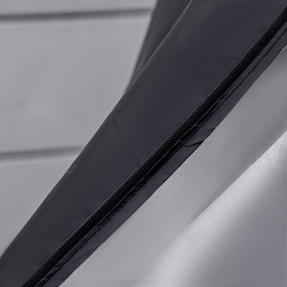 Outsunny Schutzhülle mit Tasche schwarz Kunststoff H/D: ca. 190x115 cm Schützhülle_Outdoor mit Tasche - schwarz (115,00/190,00cm) - Outsunny