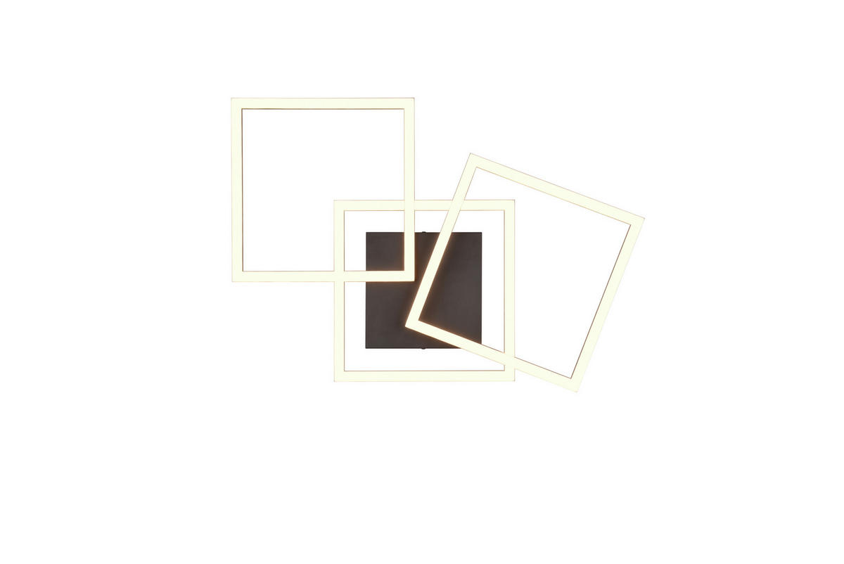 Reality LED-Deckenleuchte R62823135 Trail schwarz Metall B/H/T: ca. 74x7x35 cm 1 Brennstellen Trail - schwarz (74,00/7,00/35,00cm) - Reality