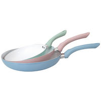 Pfannenset grün Aluminium Pfannenset_3tlg. - blau/rot
