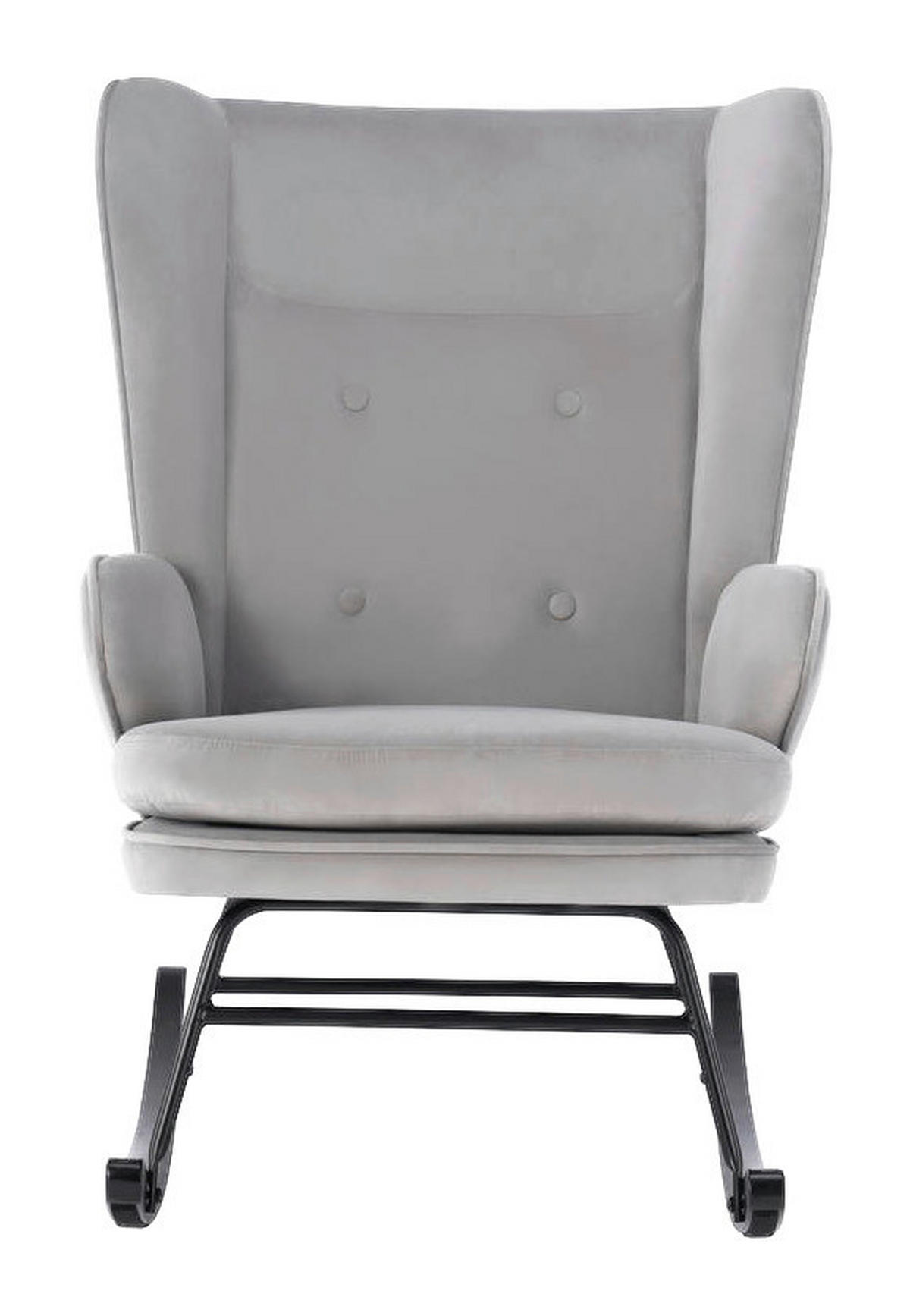 Schaukelstuhl Melorie 100 grau B/H/T: ca. 86x95x65 cm Melorie 100 - schwarz/grau (86,00/95,00/65,00cm) - 360 Living