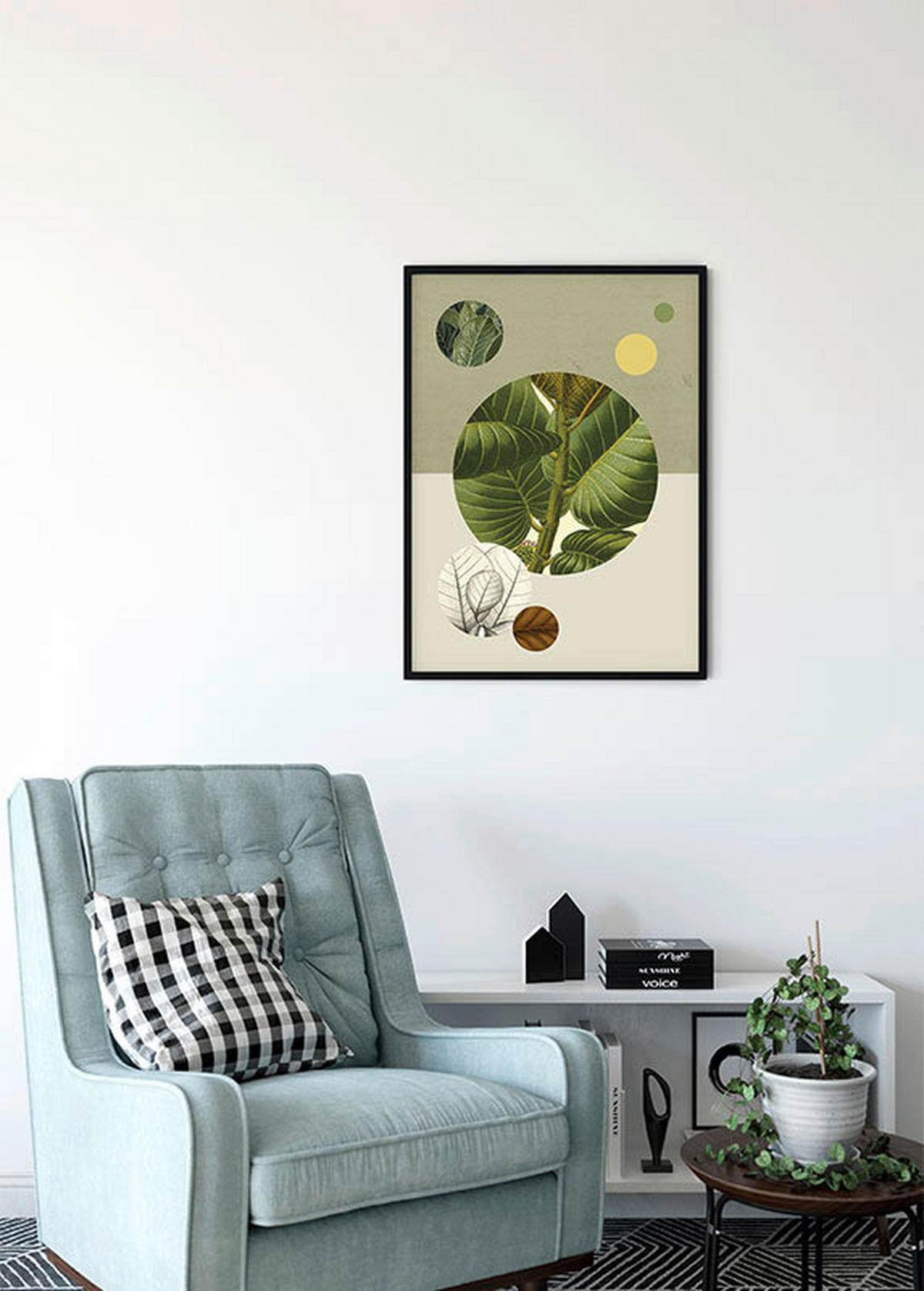 Komar Poster Green Structure Pflanzen B/L: ca. 30x40 cm Green Structure - (30,00/40,00cm) - Komar