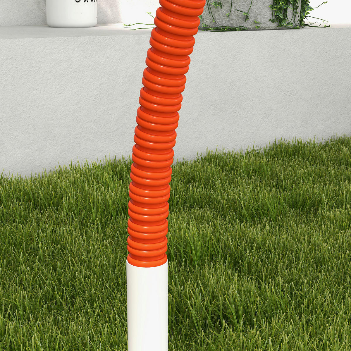PawHut Hunde-Agility-Set weiß Kunststoff B/H/L: ca. 69x99x89 cm Hunde-Agility-Set - orange/weiß (89,00/69,00/99,00cm) - PawHut