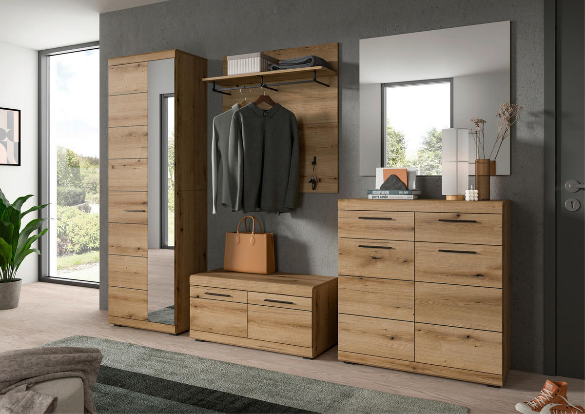 Garderobe SCOUT Evoke Oak Nachbildung B/H/T: ca. 272x197x40 cm SCOUT - (272,00/197,00/40,00cm) - xonox.home